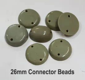10 Pcs Pack Size about 26mm Resin Beads
