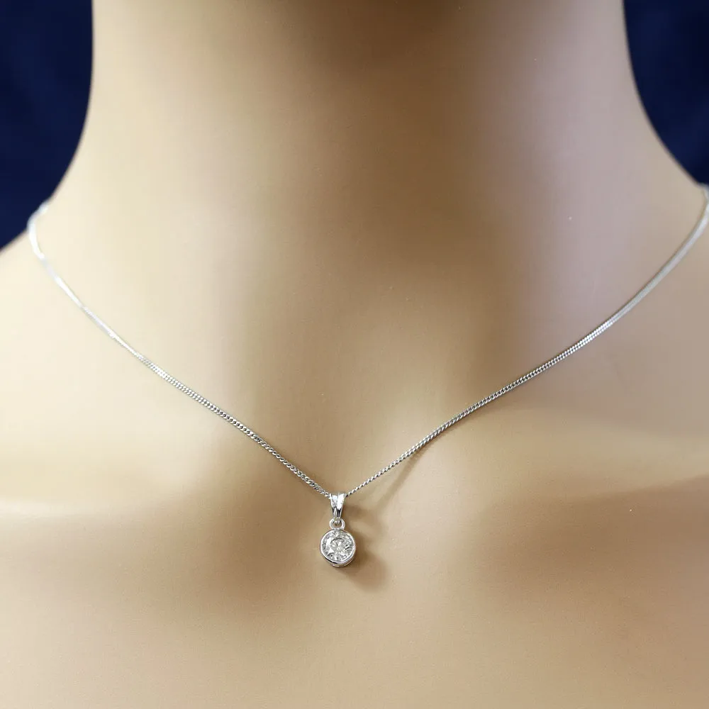 18ct White Gold 0.50ct Diamond Pendant