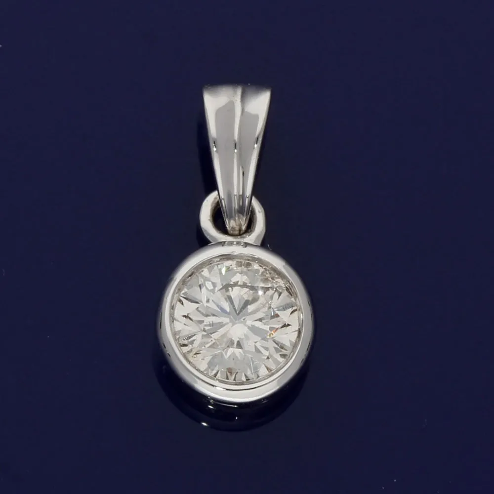 18ct White Gold 0.50ct Diamond Pendant