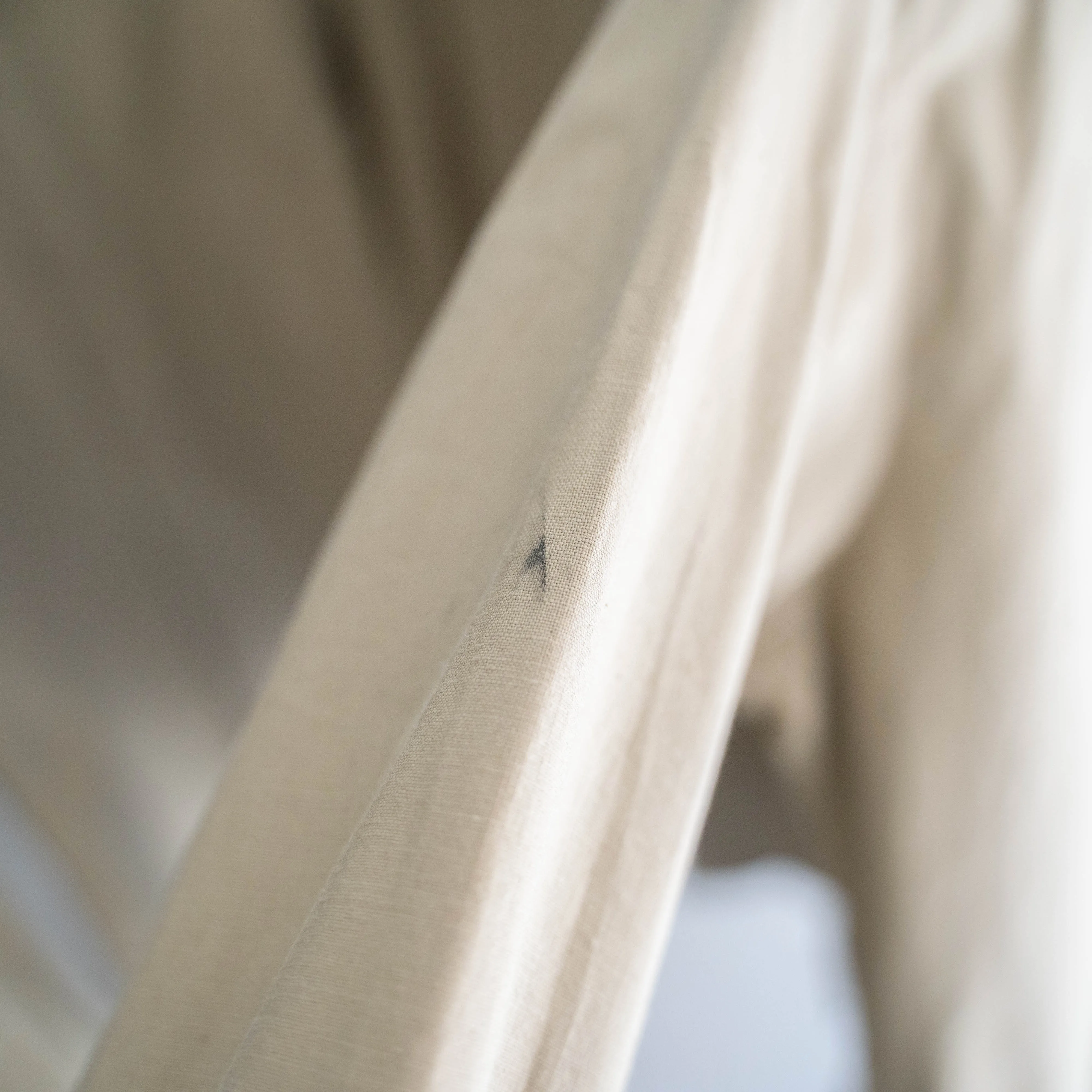 1960-70s French military basic chino shirt 'dead stock' -1 wash-