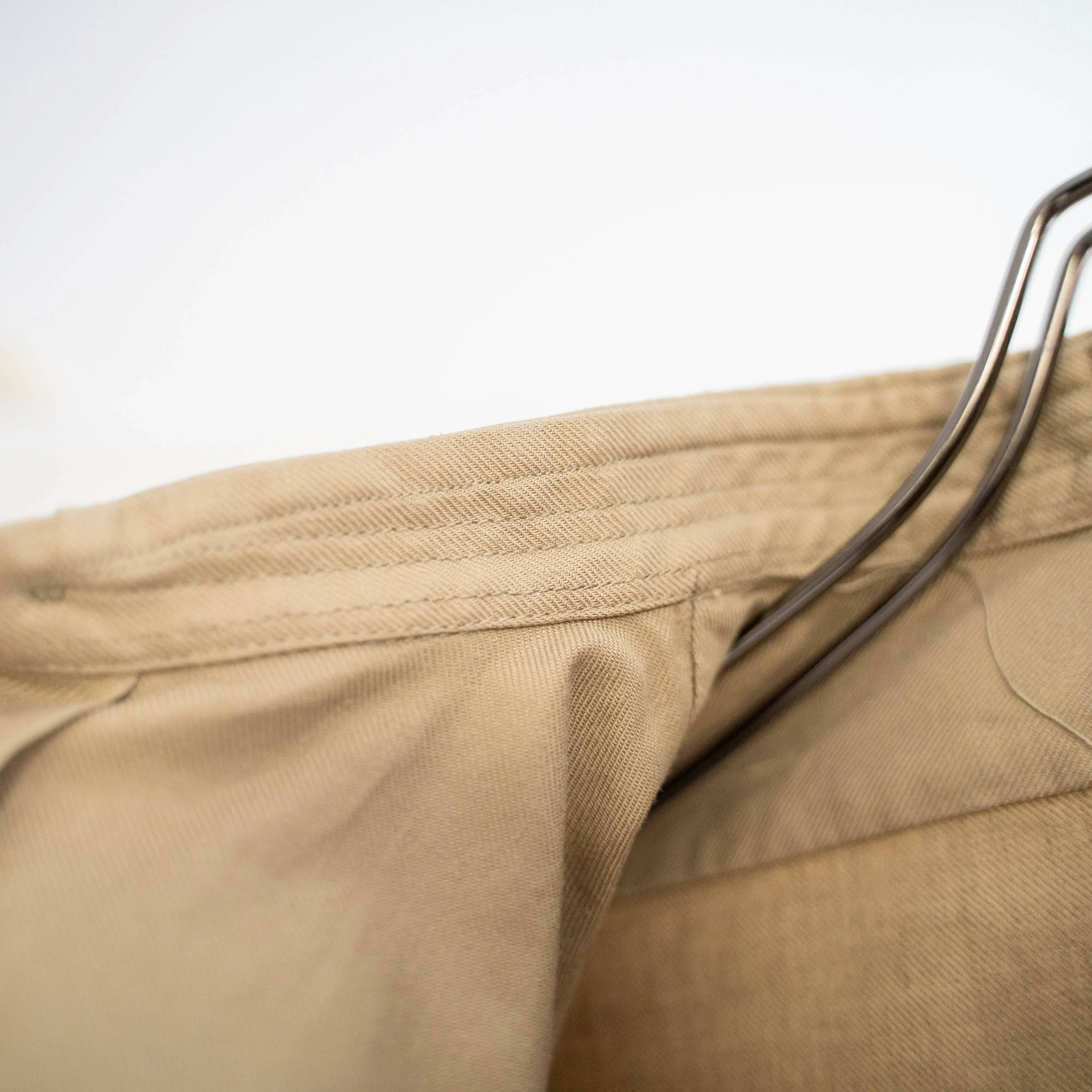 1960-70s French military basic chino shirt 'dead stock' -1 wash-