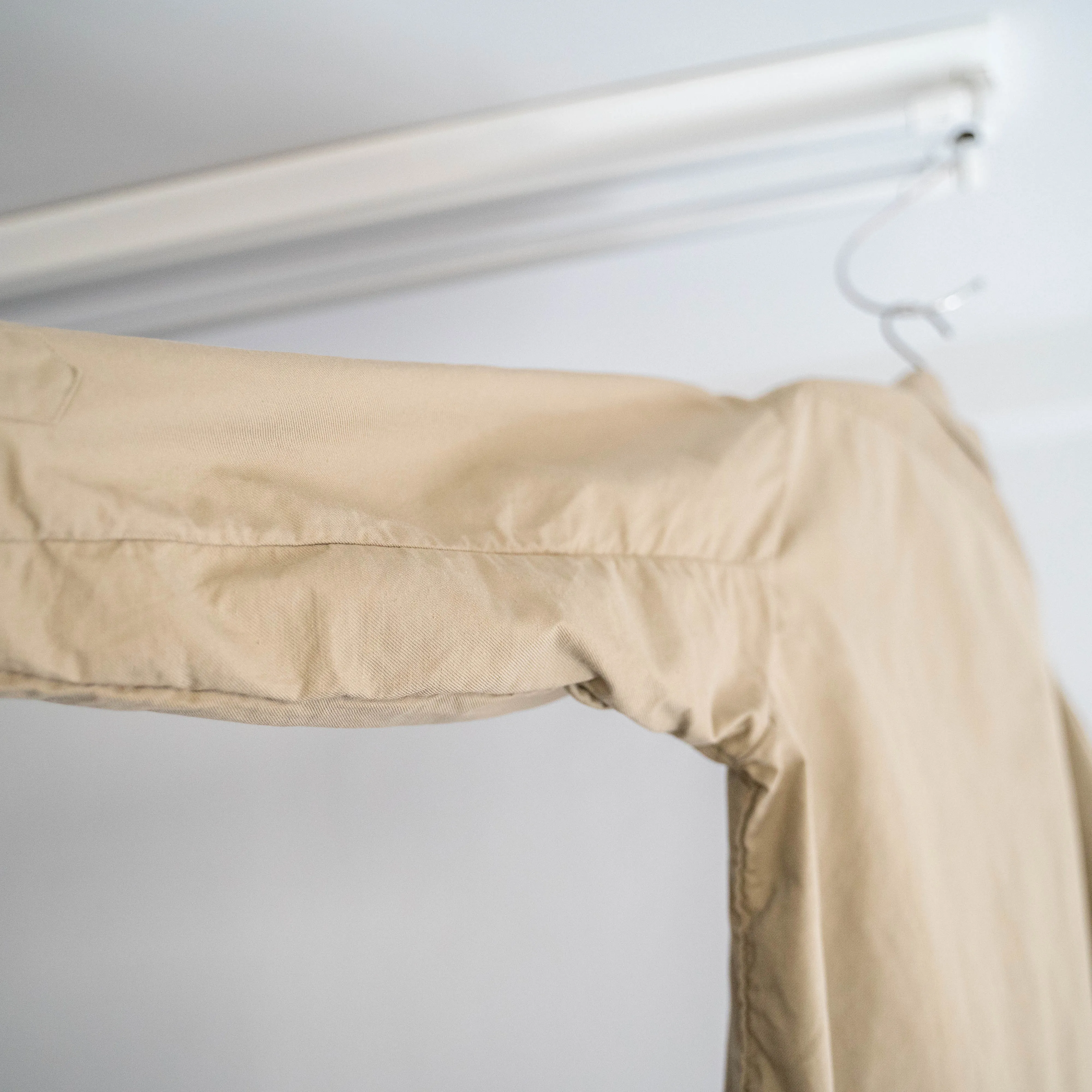 1960-70s French military basic chino shirt 'dead stock' -1 wash-