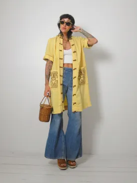 1960's Hawaiian Tiki Pocket Robe