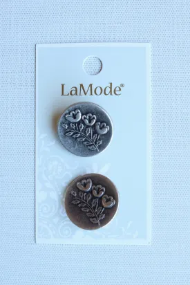7/8" Triple Flower Buttons | LaMode
