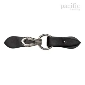 7" Rhinestone Leather Closure : 201026