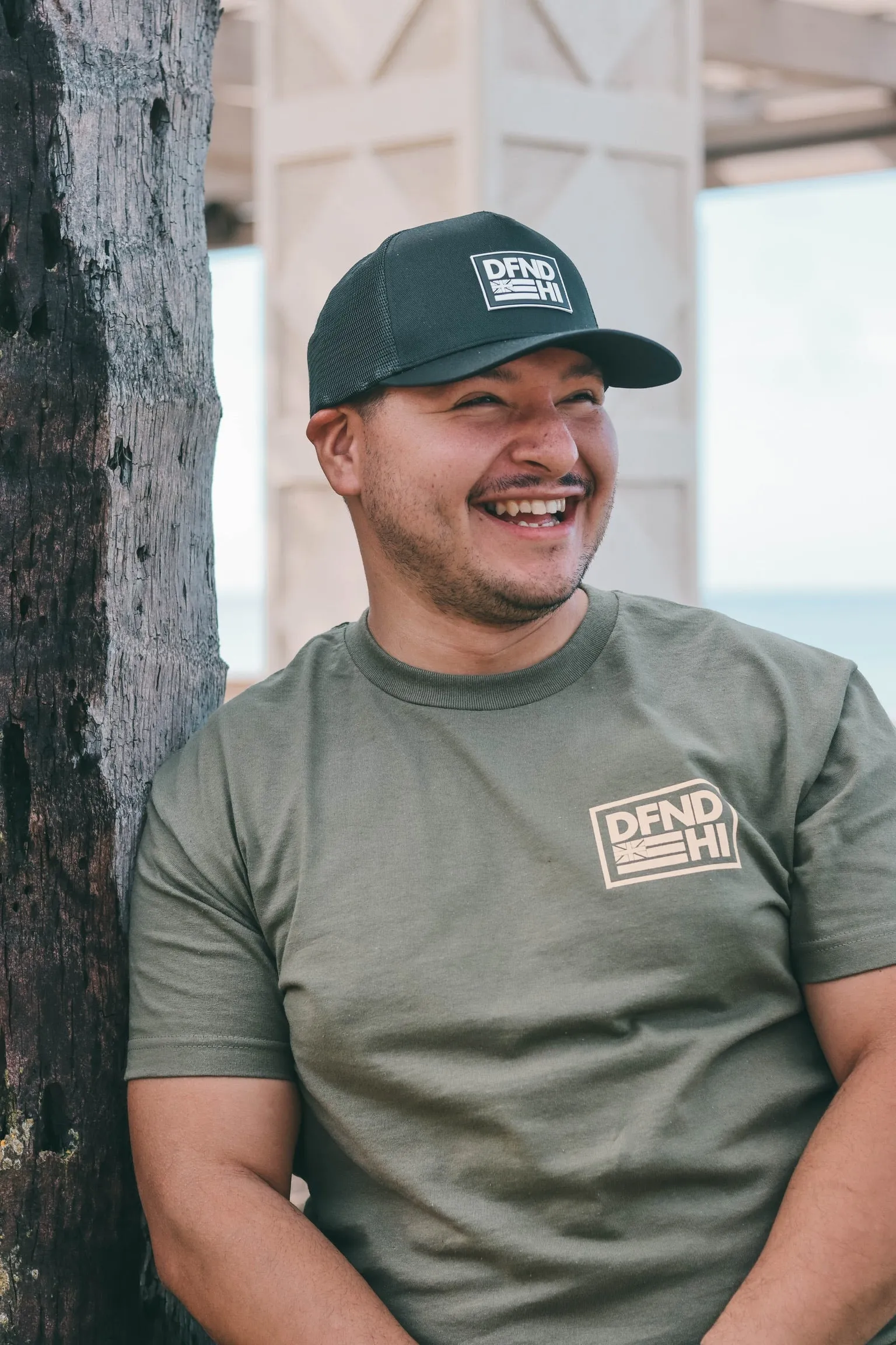 ACTIVE LOGO 'ELUA Tan Ink Premium Tee