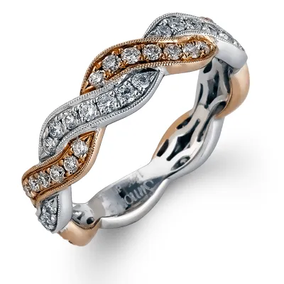 Anniversary Ring In 18k Gold With Diamonds