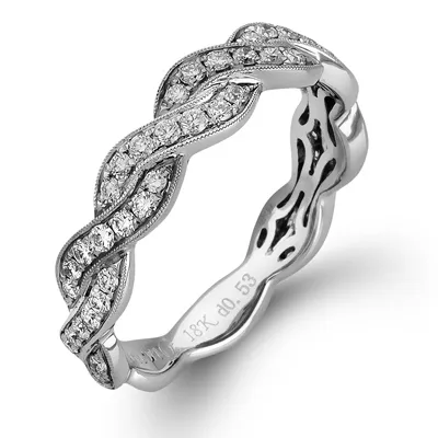 Anniversary Ring In 18k Gold With Diamonds