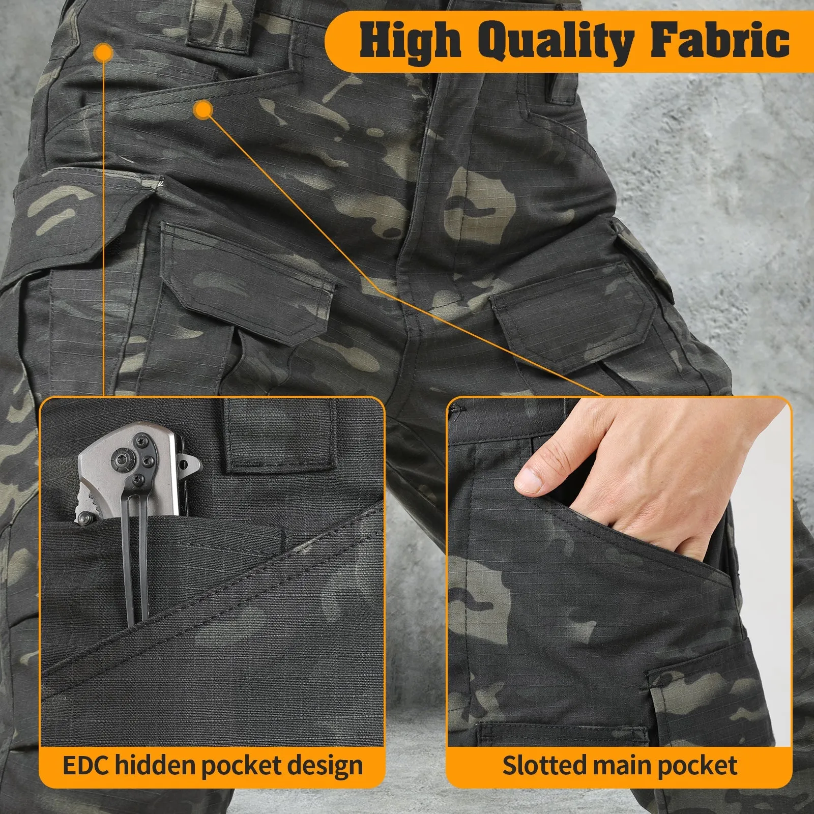 Archon IX8 Outdoor Waterproof Tactical Pants Dark Camo