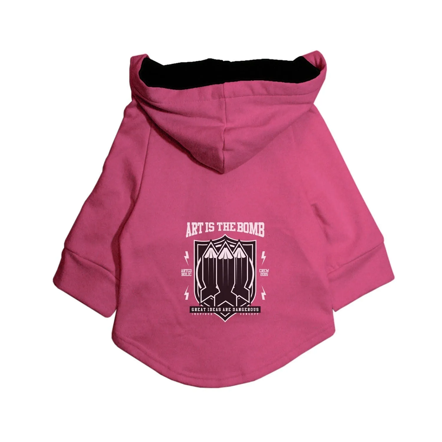 Art Is The Bomb Dog Hoodie Jacket