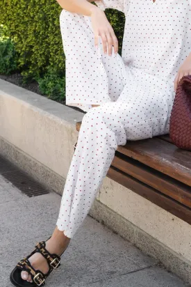 Astra Heart Pants | White | Bukser fra Neo Noir