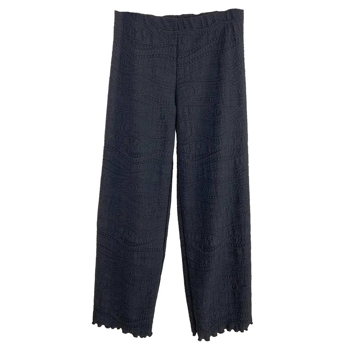 Black Catty Jacquard Knit Energy Pant