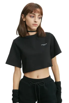 Black Crop T-Shirt