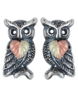 Black Hills Gold Owl Earrings