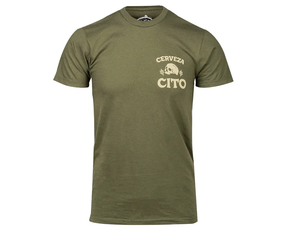 Cerveza Cito Tee - Military Green