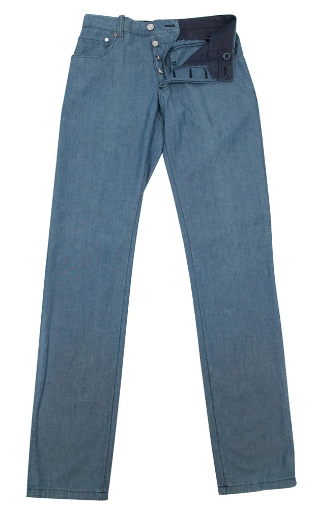 Cesare Attolini Denim Blue Pants