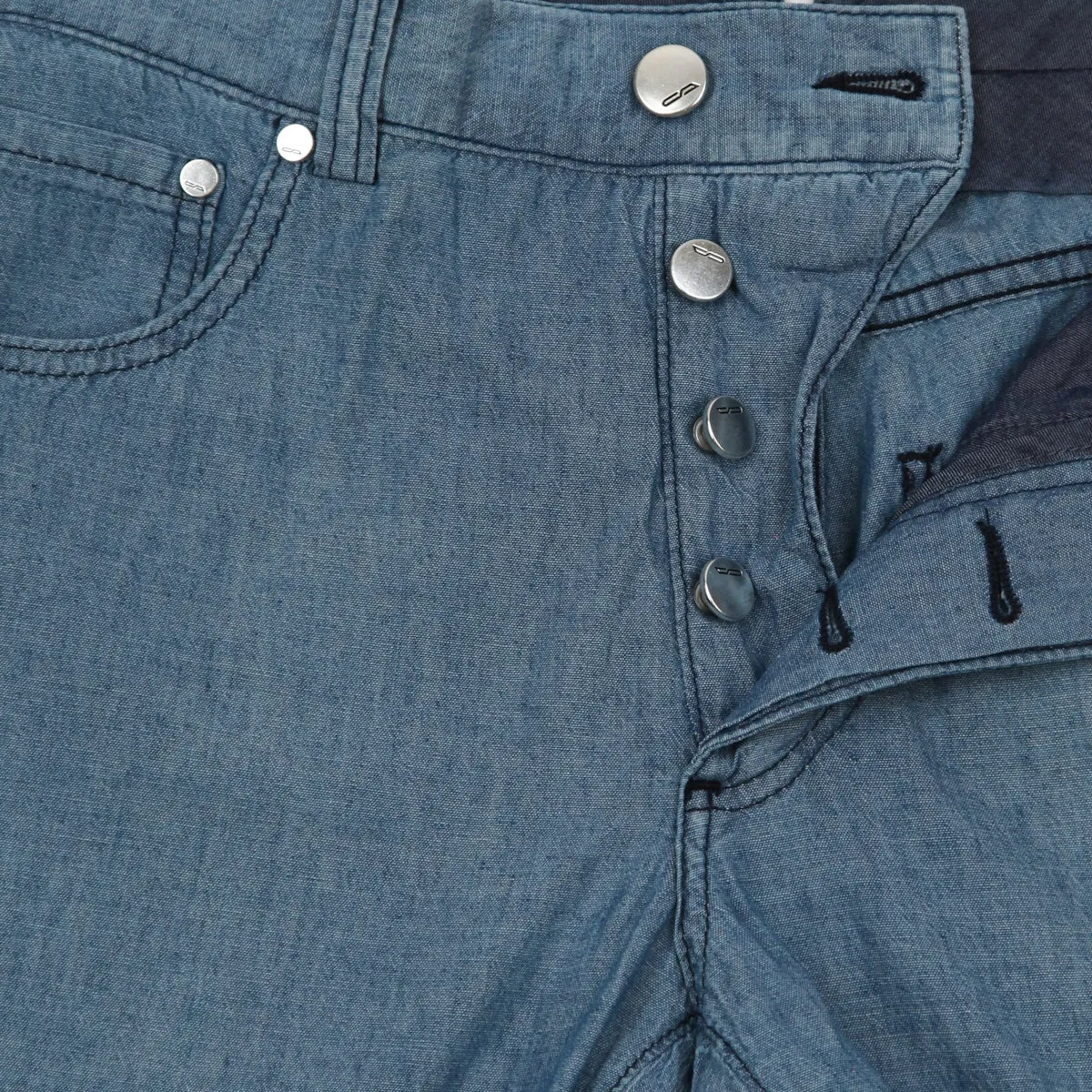 Cesare Attolini Denim Blue Pants