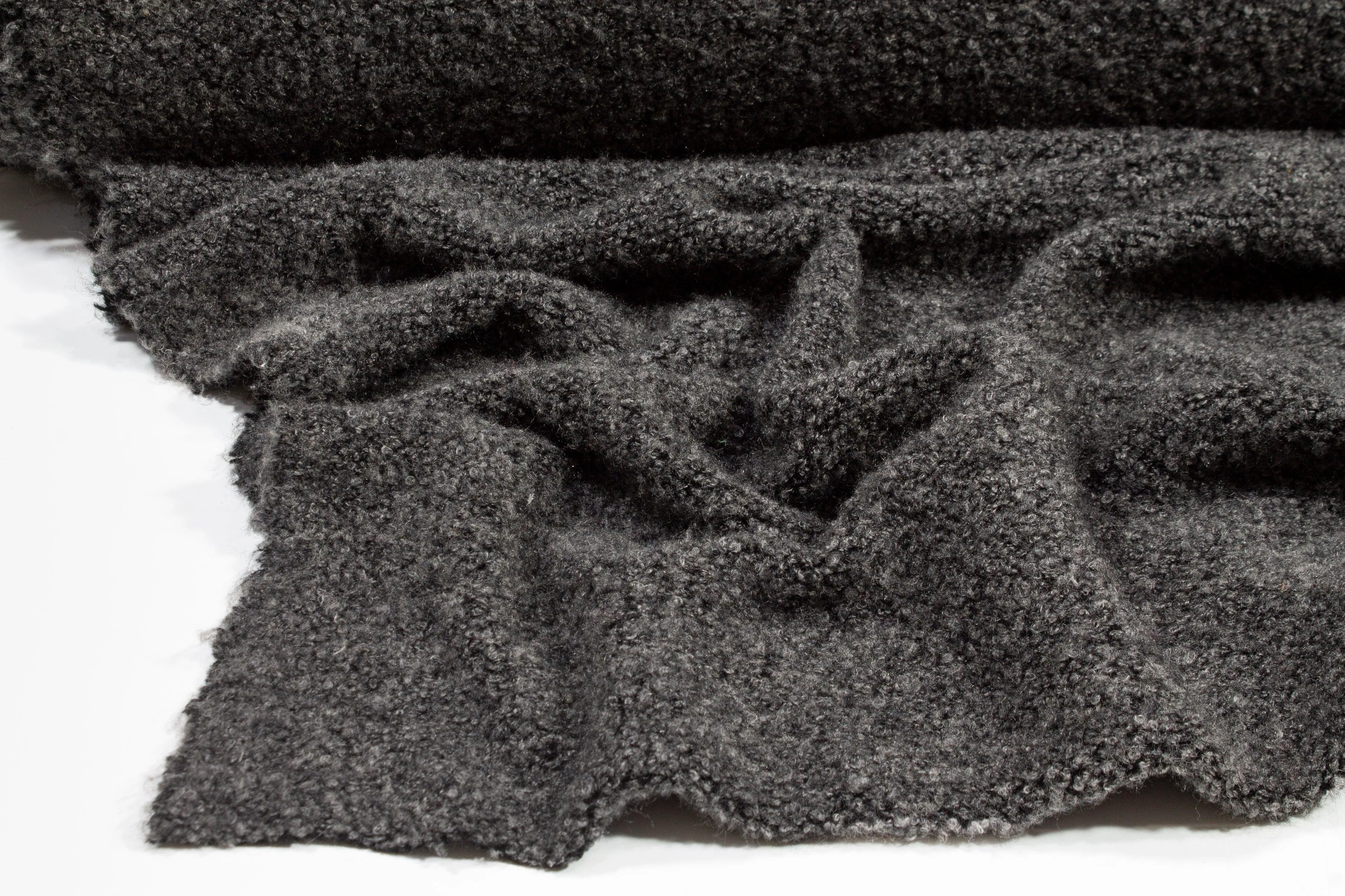 Charcoal Gray Wool Jersey Knit