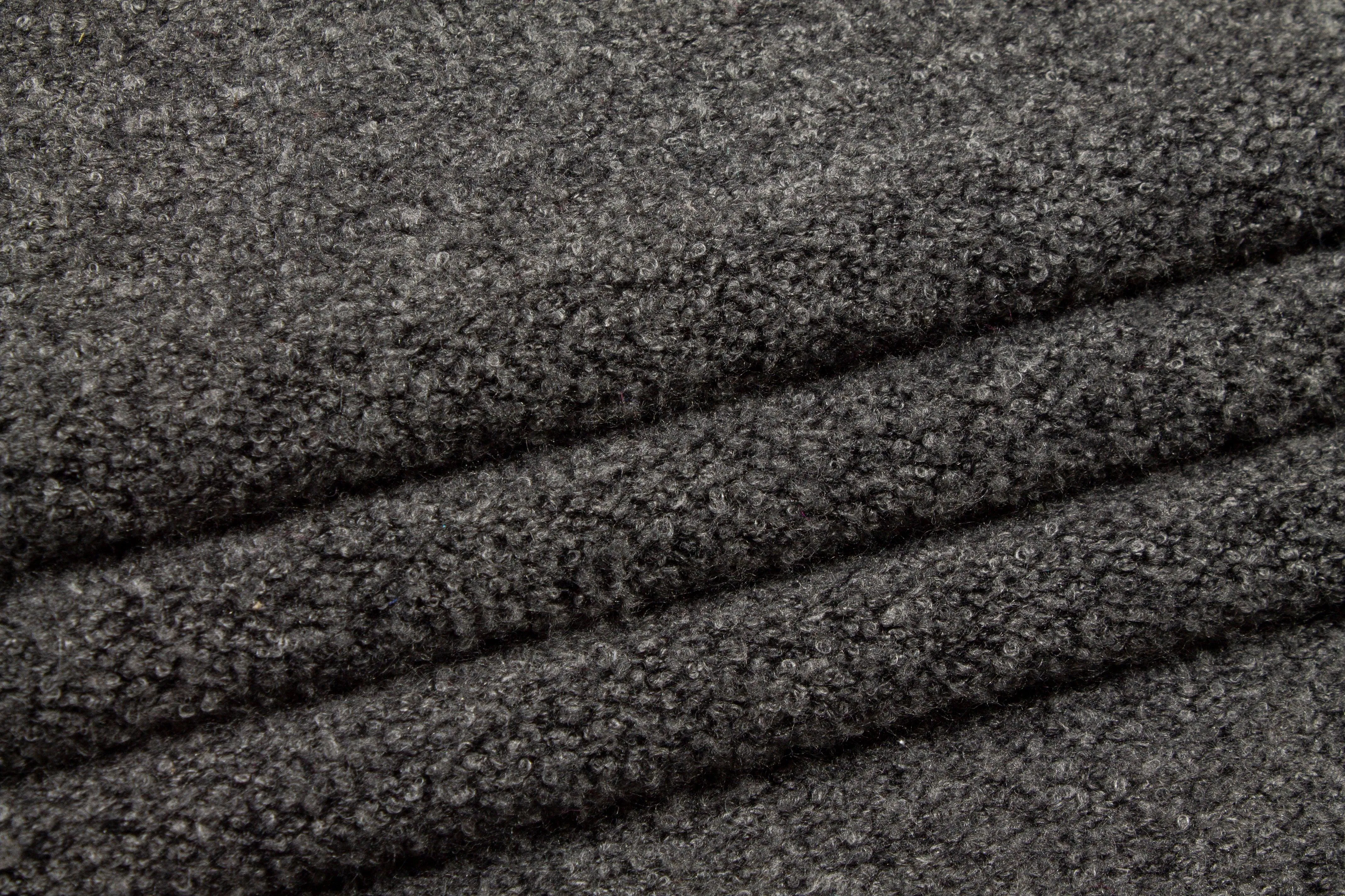 Charcoal Gray Wool Jersey Knit