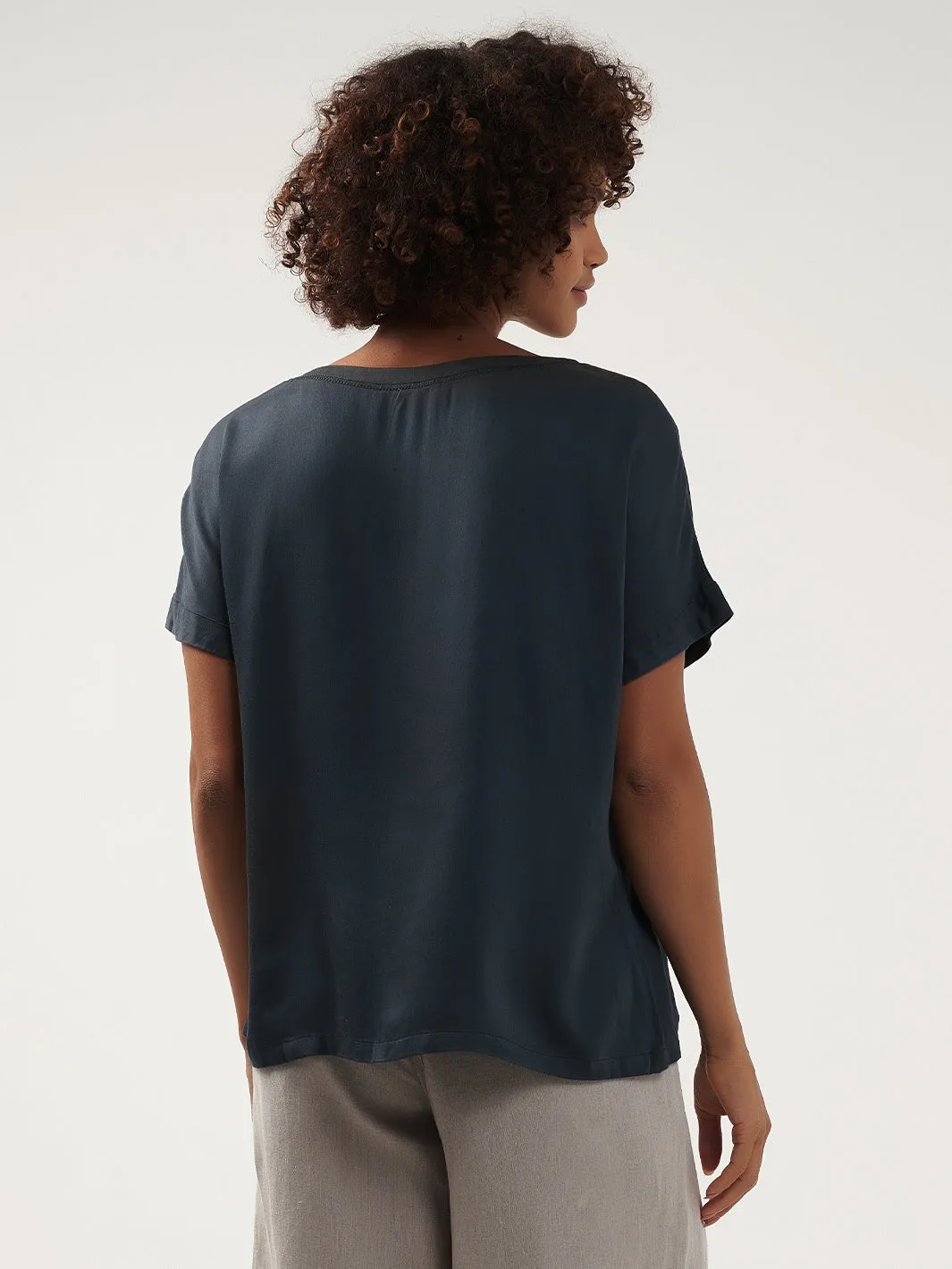 Corfu Bamboo Top Charcoal
