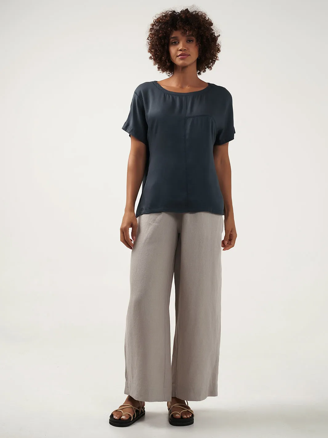 Corfu Bamboo Top Charcoal