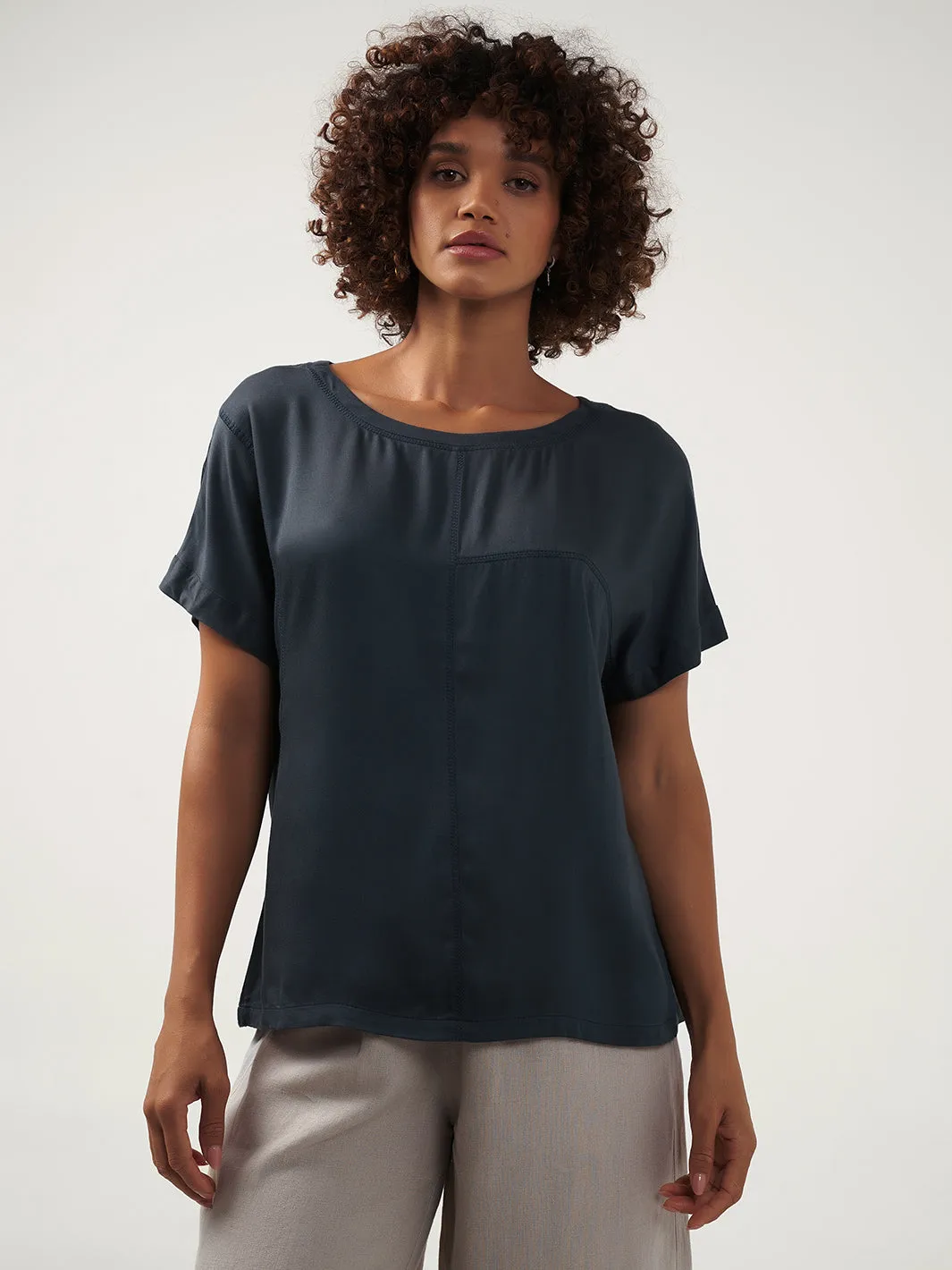 Corfu Bamboo Top Charcoal