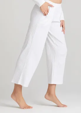 Cropped Lounge Pant - Cotton Rib