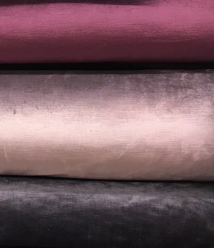 Designer- Belgium- Antique Inspired Velvet Fabric - Violet Pink - Upholstery