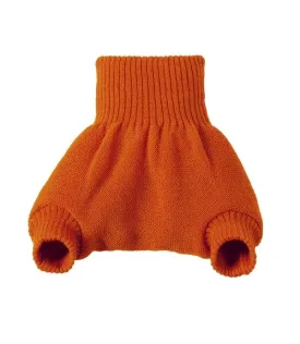 Disana Organic Merino Wool Knitted Nappy Cover, Orange