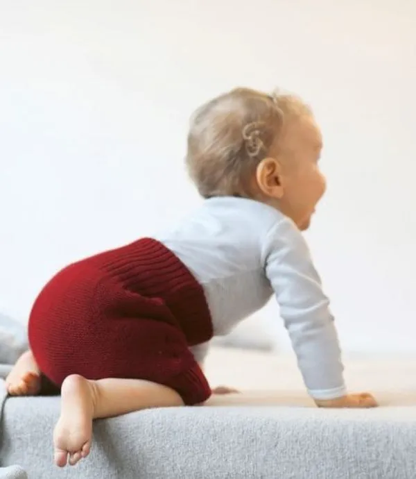 Disana Organic Merino Wool Knitted Nappy Cover, Orange