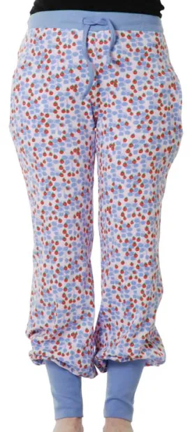 DUNS Adult Baggy Pants - Strawberries Purple