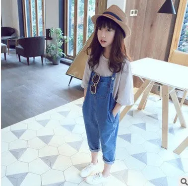 Fashion Simple Children's Casual Harem Overalls