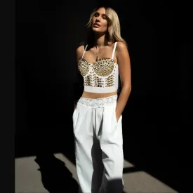 Gold Gaga Bustier