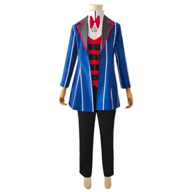 Hazbin Hotel Vox Demon Blue Suit Party Carnival Halloween Cosplay Costume