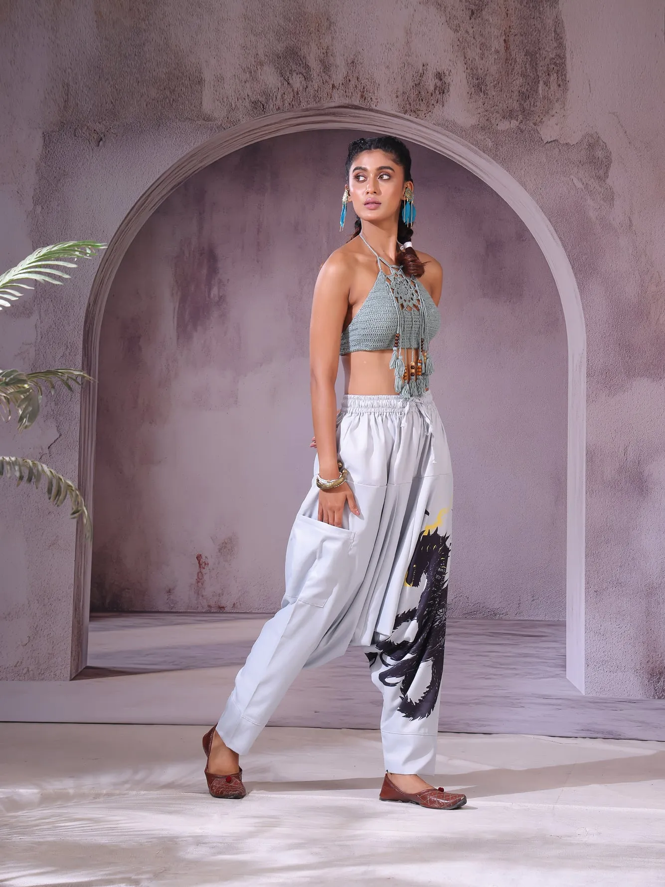 Horn Dragon Unisex Harem Pant