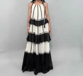 Isamalish Color Block Maxi Dress