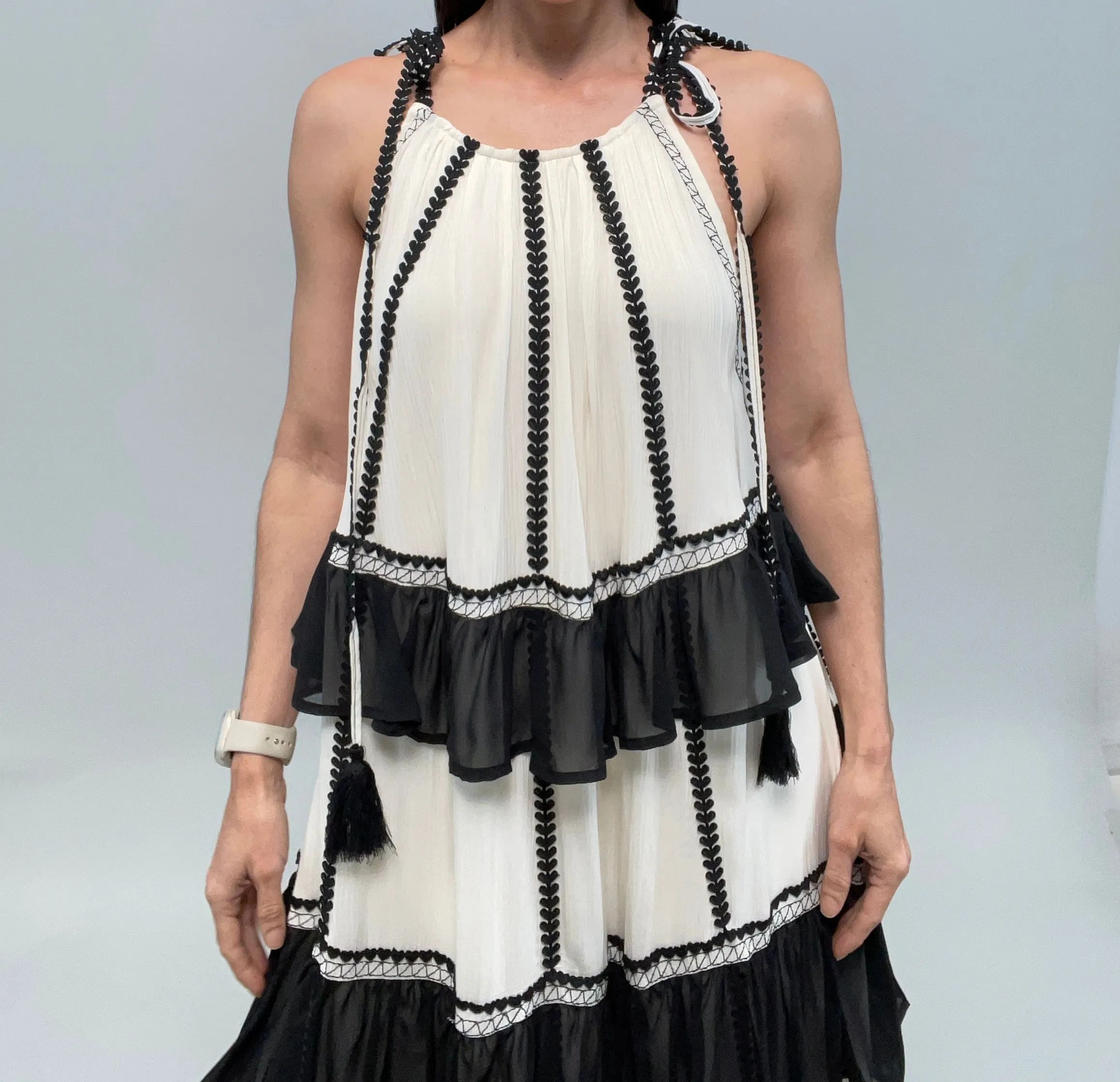 Isamalish Color Block Maxi Dress