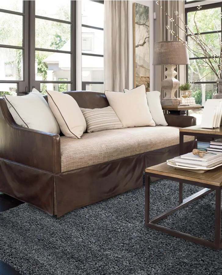 Laura Ashley Luxury Shag Rug- Charcoal