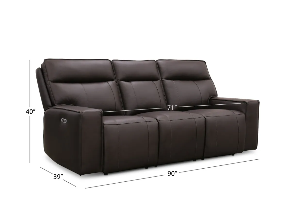 Layton Leather Power Reclining Sofa