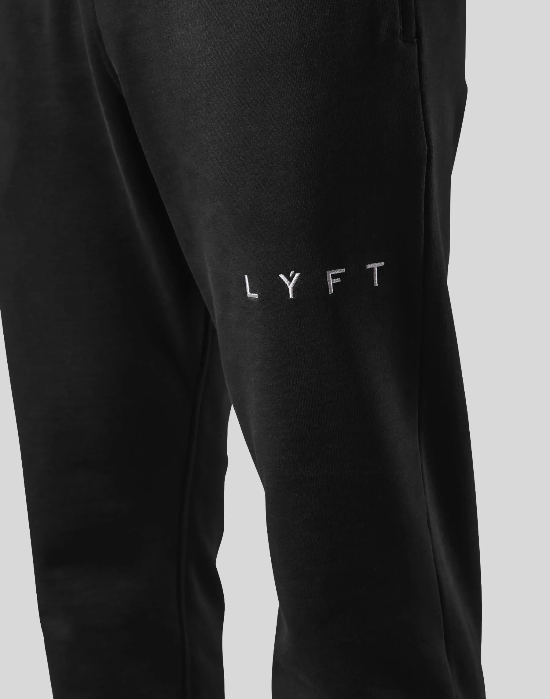 Logo Stitch Sweat Pants - Black