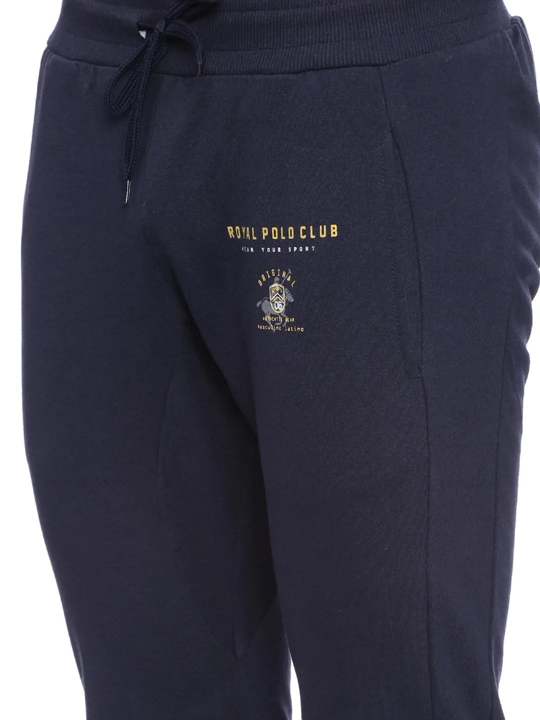 Masculino Latino Navy Blue Track Pants