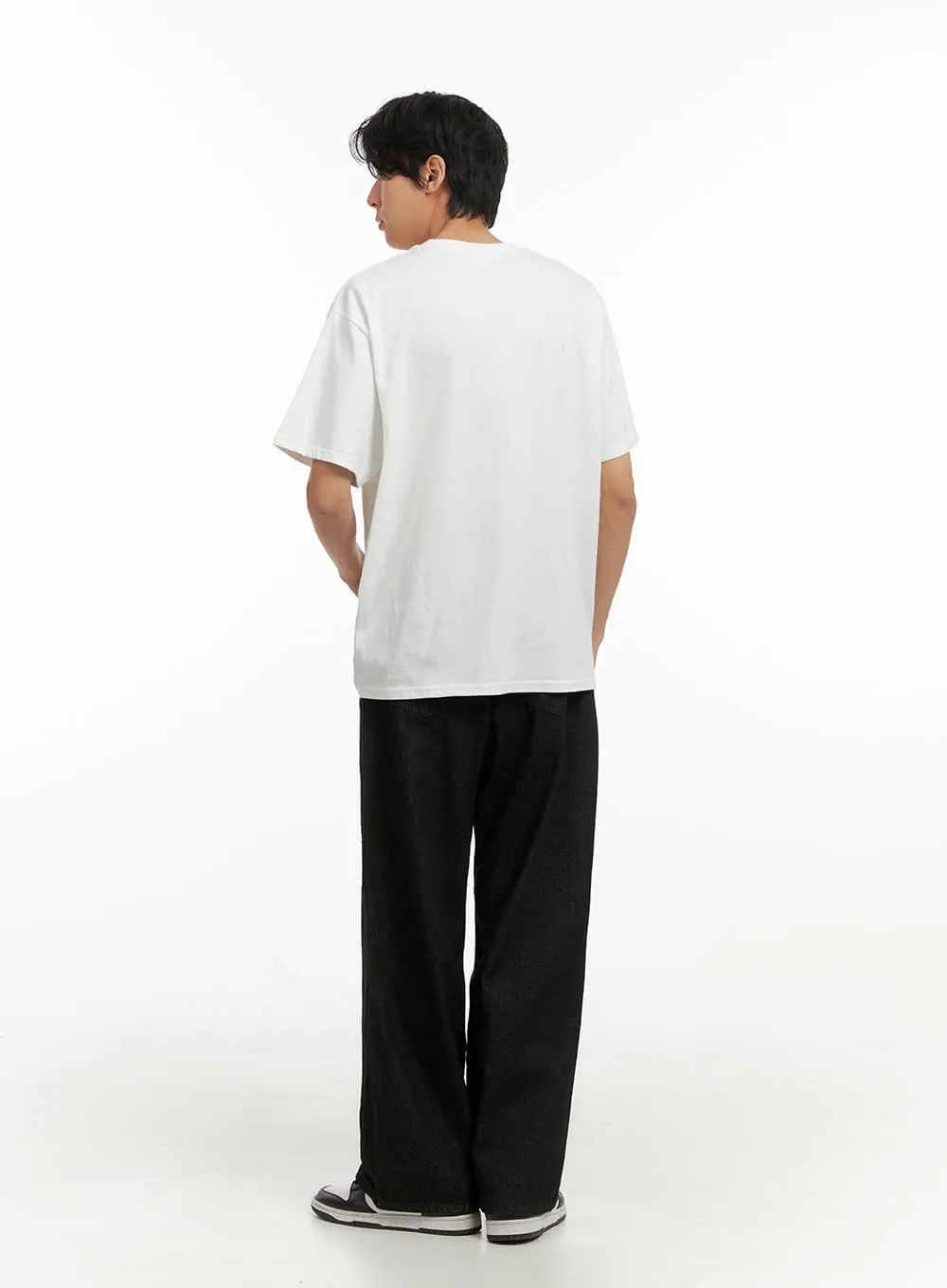 Men's Graphic Lettering Tee (White) IY410