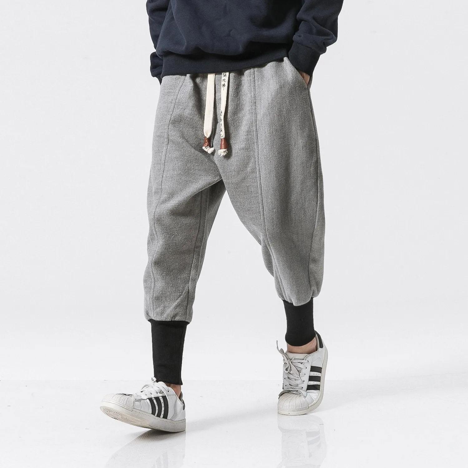 Men's Joggers, Sweatpants, Low Crotch Sweats Slim Fit Trousers Harem Hip Hop Pants