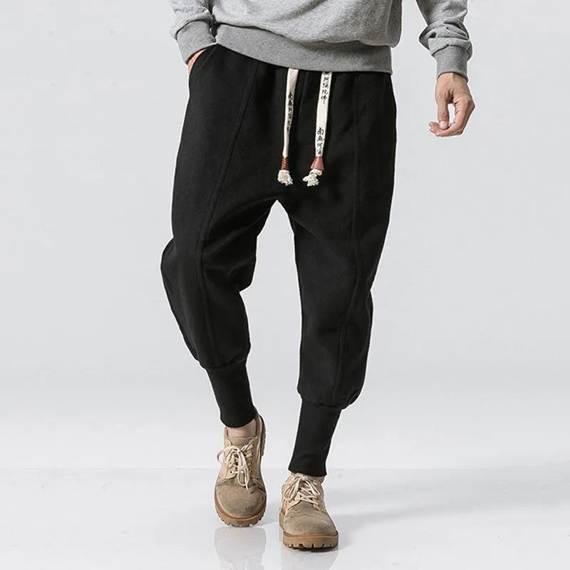 Men's Joggers, Sweatpants, Low Crotch Sweats Slim Fit Trousers Harem Hip Hop Pants