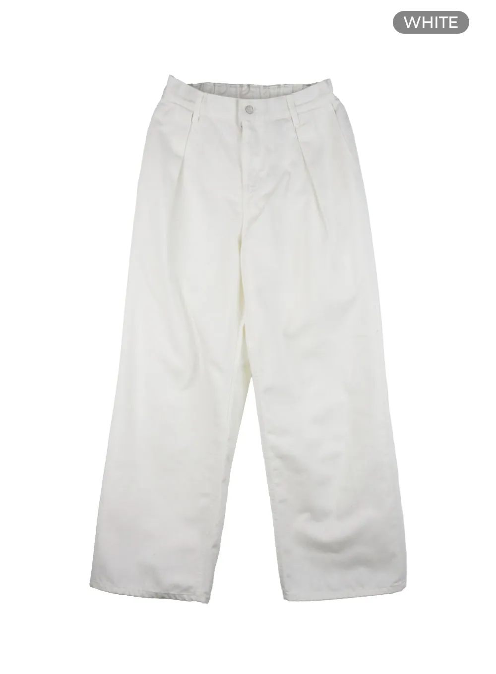 Men's Stitched Pintuck Wide Leg Pants IG409