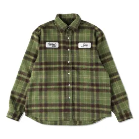MILITARY SURPLUS PLAID SHIRT / GREEN