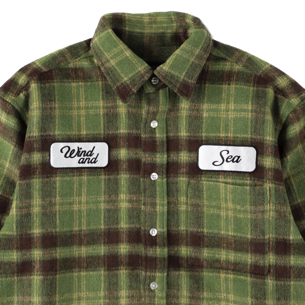 MILITARY SURPLUS PLAID SHIRT / GREEN