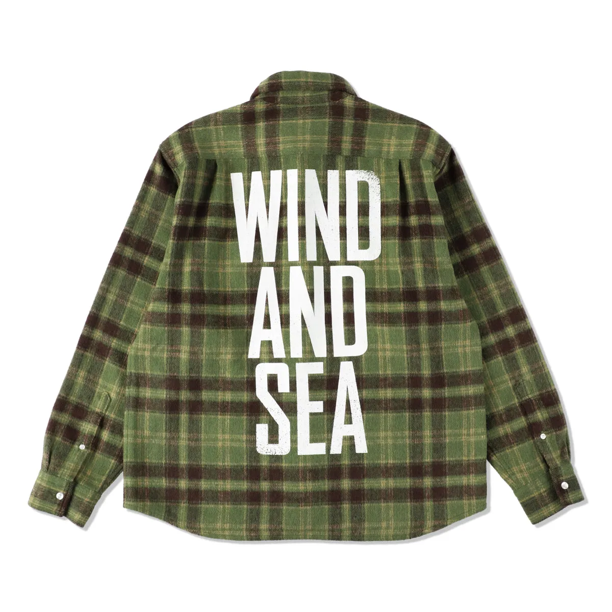 MILITARY SURPLUS PLAID SHIRT / GREEN