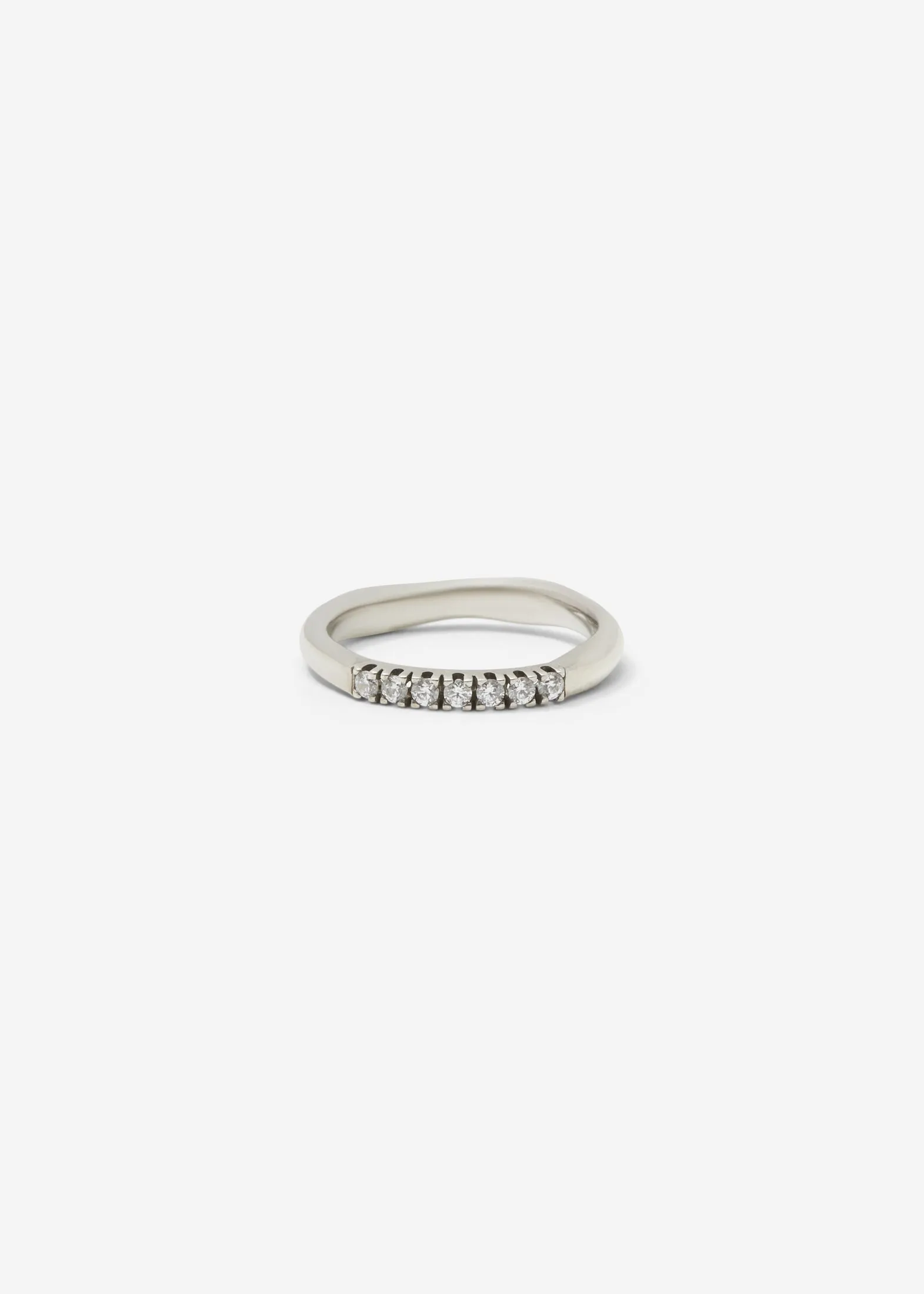 Molded French-V Set 1/4 Eternity Band 0.02 ct