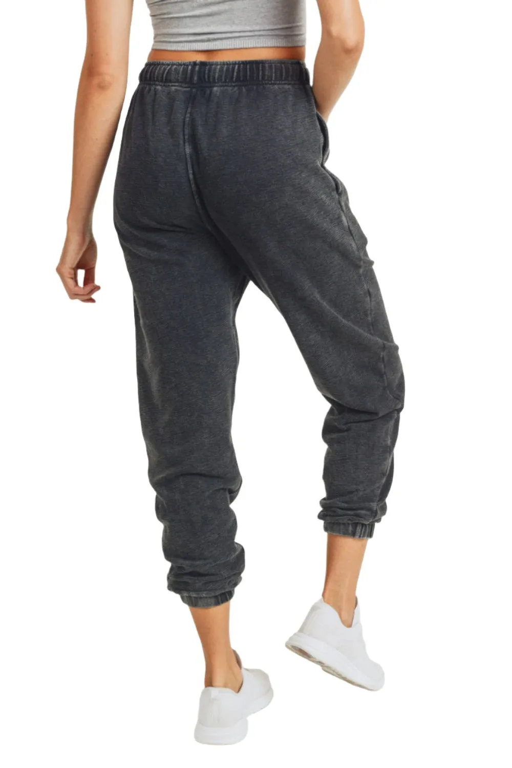 Mono B Mineral Wash Jacquard Joggers KP11618